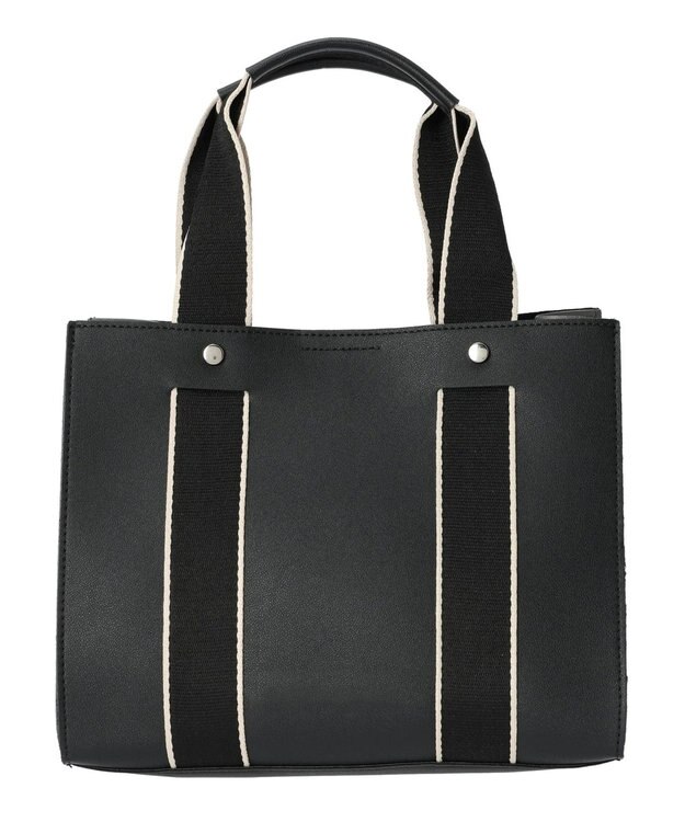 Green Parks ・Ｃｕーｓｈｕｔ　テープハンドルスクエアトート Black