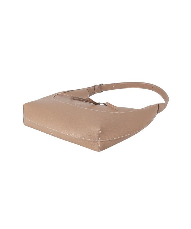 Green Parks ワンハンドルハーフムーンショルダーバッグ Beige