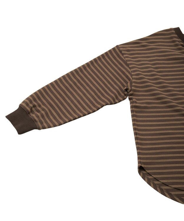 AMERICAN HOLIC ソフトタッチボーダープルオーバー Brown