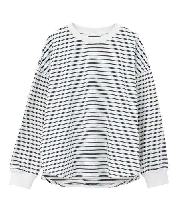 AMERICAN HOLIC ソフトタッチボーダープルオーバー Ivory