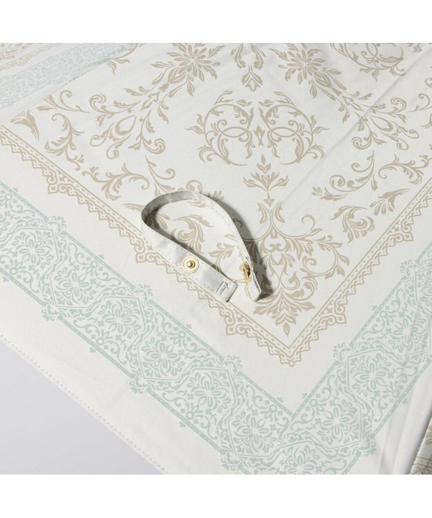 UNBILLION cache nez / レーススカーフプリントバルーンショートパラソル ブルー