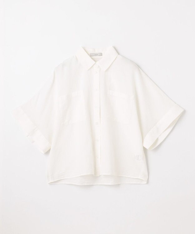 ANY 【手洗い可】コットンリネンブラウス オフ