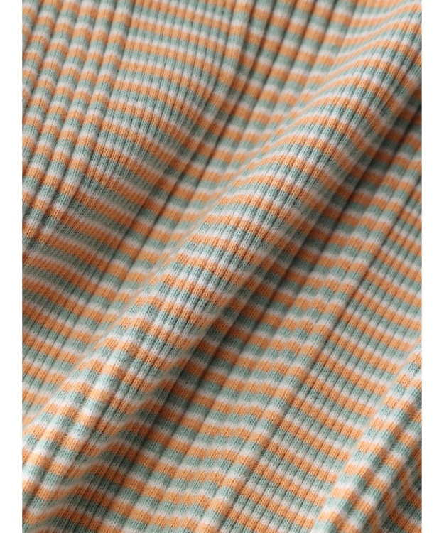 AMERICAN HOLIC 針抜きテレコボーダータンクトップ Orange