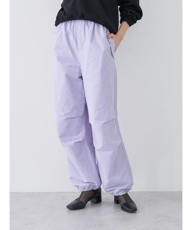 earth music&ecology バルーンシルエットパンツ Light Purple