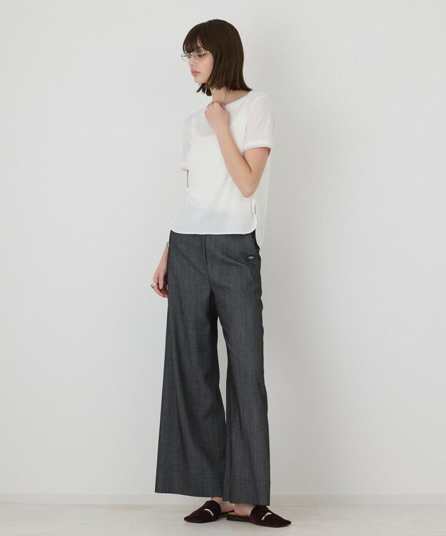 GRACE CONTINENTAL シアーテレコカットトップ ホワイト