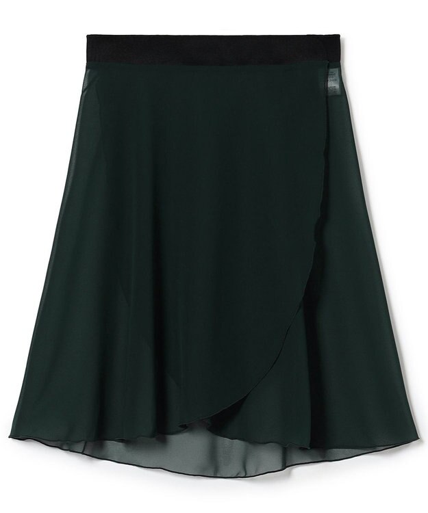 Chacott 巻きスカート ボトルグリーン