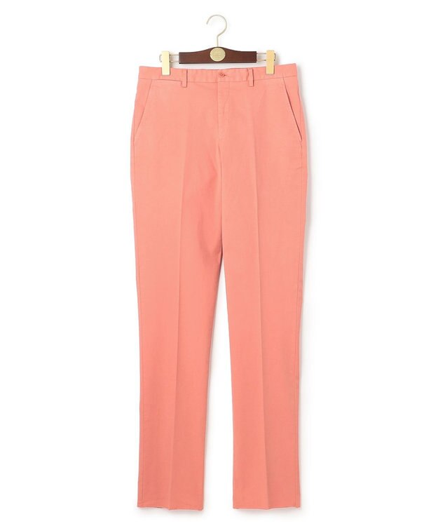 J.PRESS MEN トリコチンストレッチ パンツ ライトオレンジ系