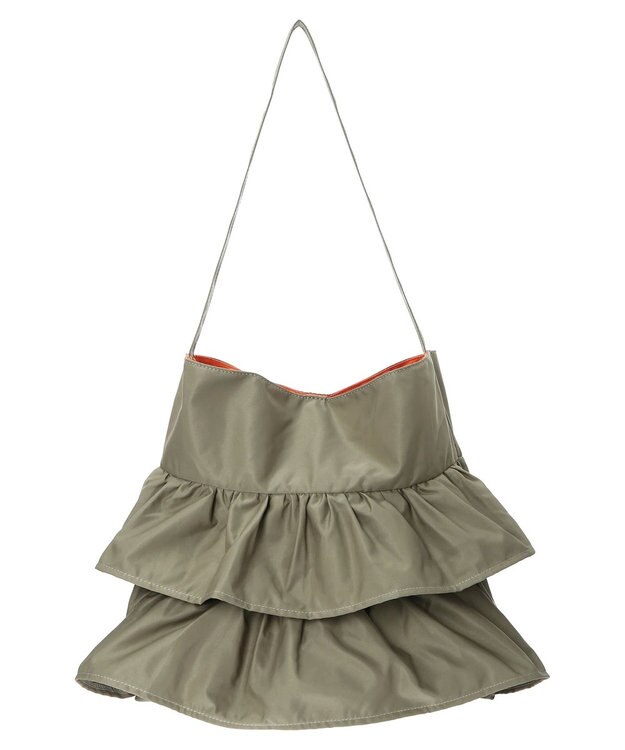 Green Parks ＯＴＯ．ＨＡ．フリルショルダーバッグ Khaki