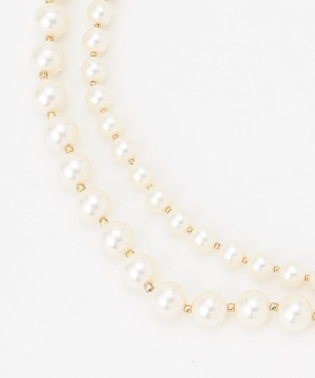 23区 【ご好評につき追加】2WAY パール ロング ネックレス ホワイト系