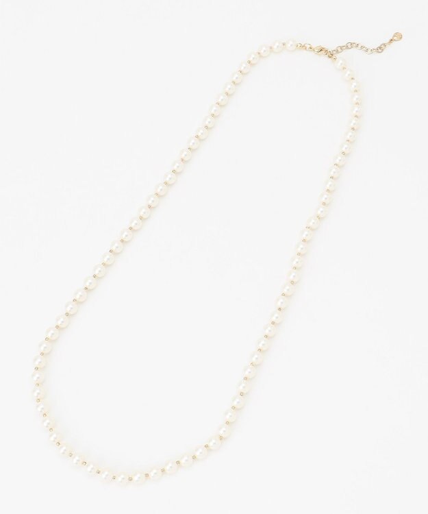 23区 【ご好評につき追加】2WAY パール ロング ネックレス ホワイト系