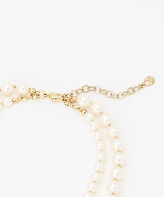 23区 【ご好評につき追加】2WAY パール ロング ネックレス ホワイト系