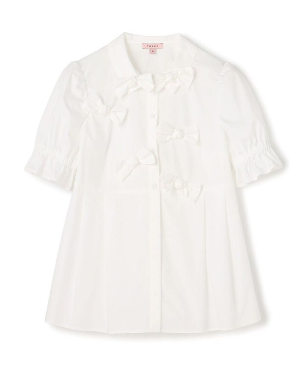 TOCCA BOUNCY RIBBON ブラウス ホワイト系