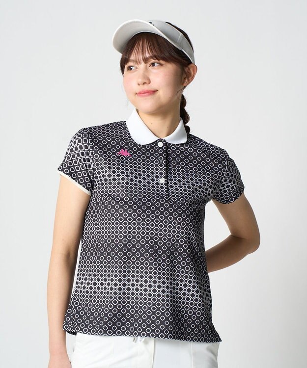 FILA GOLF／marie claire 【Kappa】半袖ポロシャツ ブラック