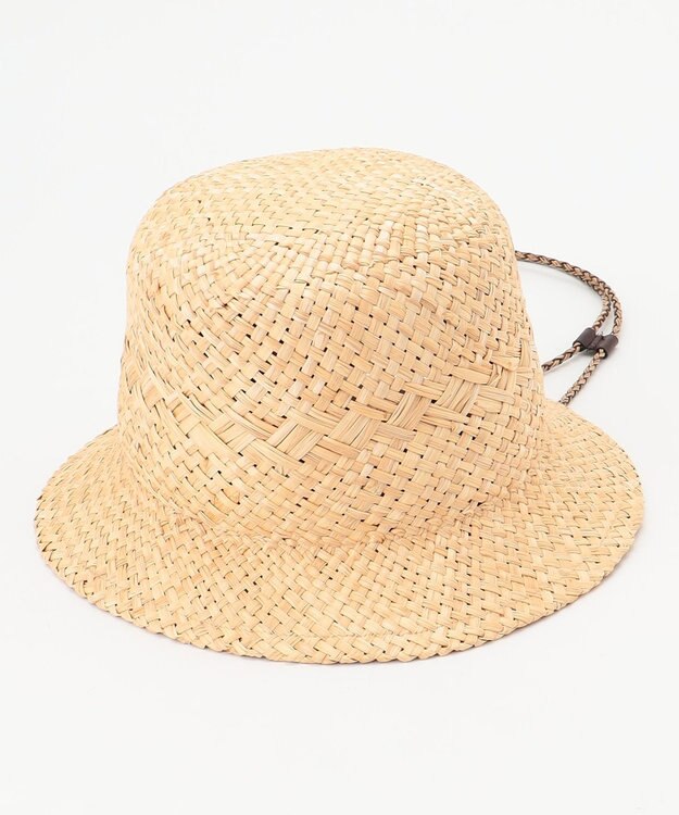 J.PRESS YORK STREET 【WOMEN】ラフィアバケットハット ベージュ系