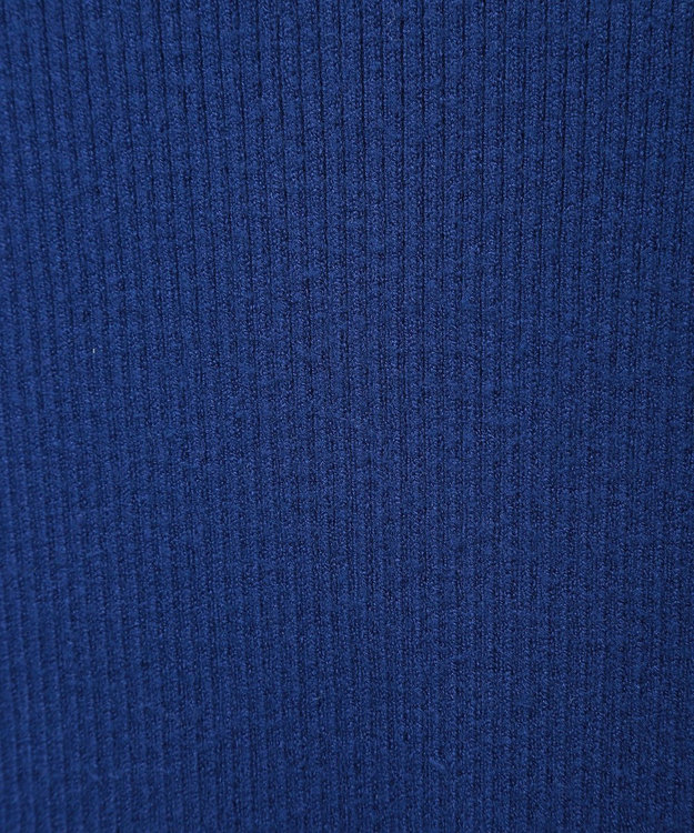 Green Parks もちやわ　袖口釦リブニットプルオーバー Blue