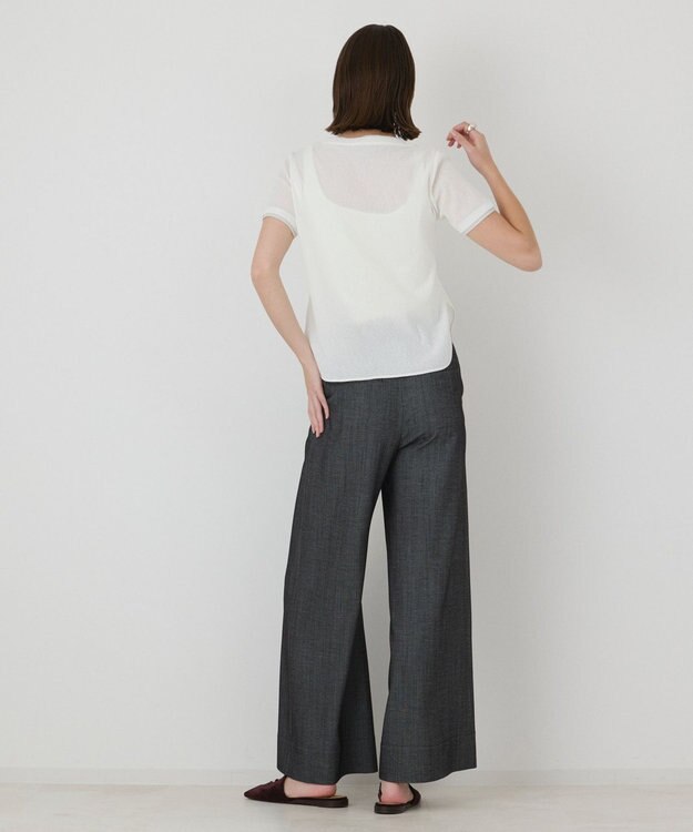 GRACE CONTINENTAL シアーテレコカットトップ ホワイト