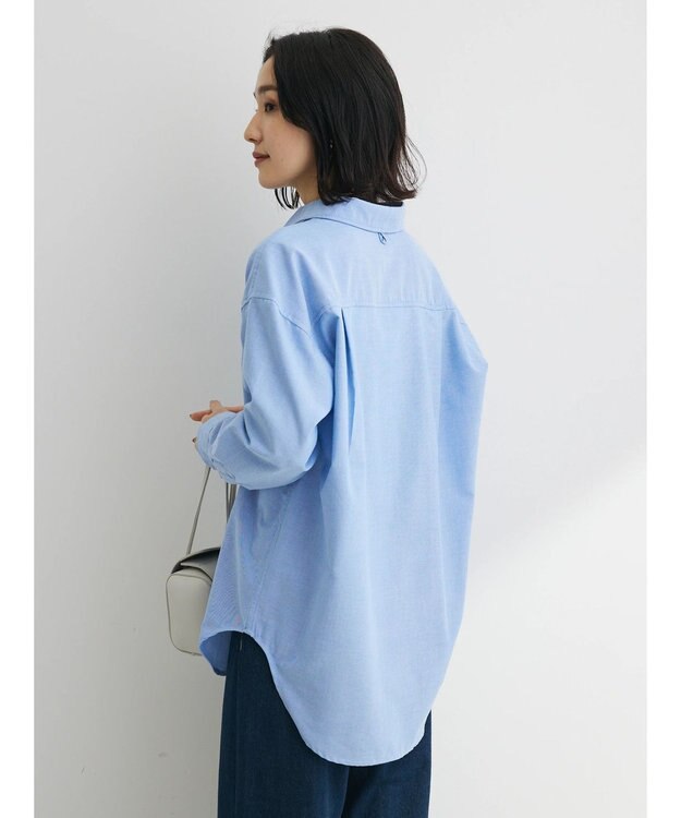 Green Parks オックス先染めシャツ Sax