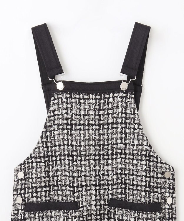 GRACE CONTINENTAL ミディツイードジャンパースカート バイカラー