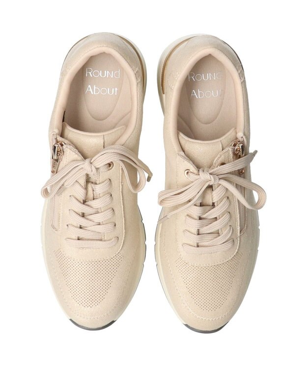 Bridget Birkin 【Round About】サイドジップスニーカー ゴールド