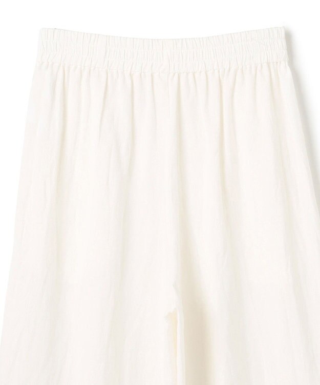 uncrave コットンリネンボイル ワイドパンツ オフ