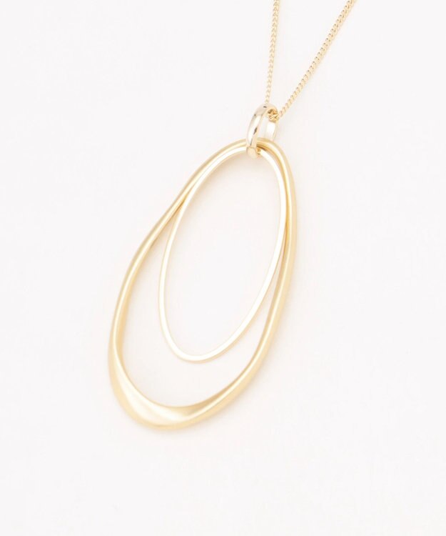 ANY ２連ドロップフープネックレス ライトゴールド