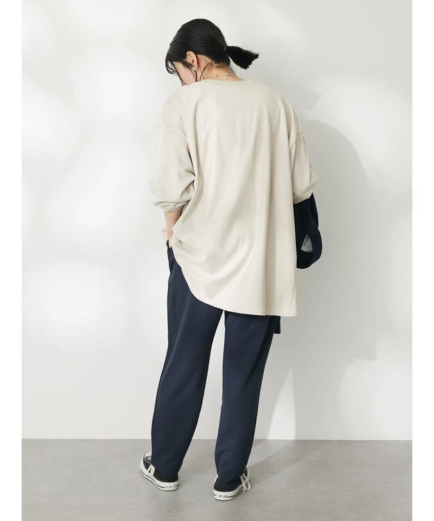 CRAFT STANDARD BOUTIQUE プリント裏毛チュニック Ivory