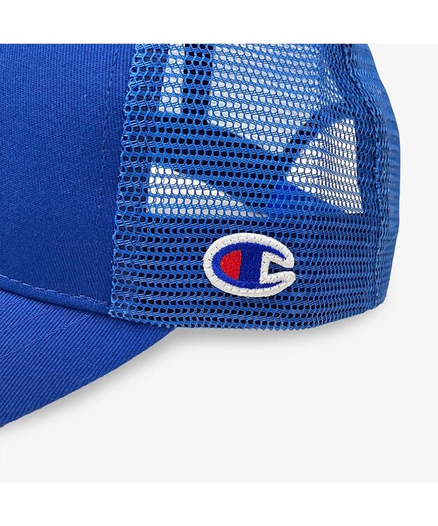 林八百吉商店 Champion　キッズ  ツイルメッシュキャップ ブルー