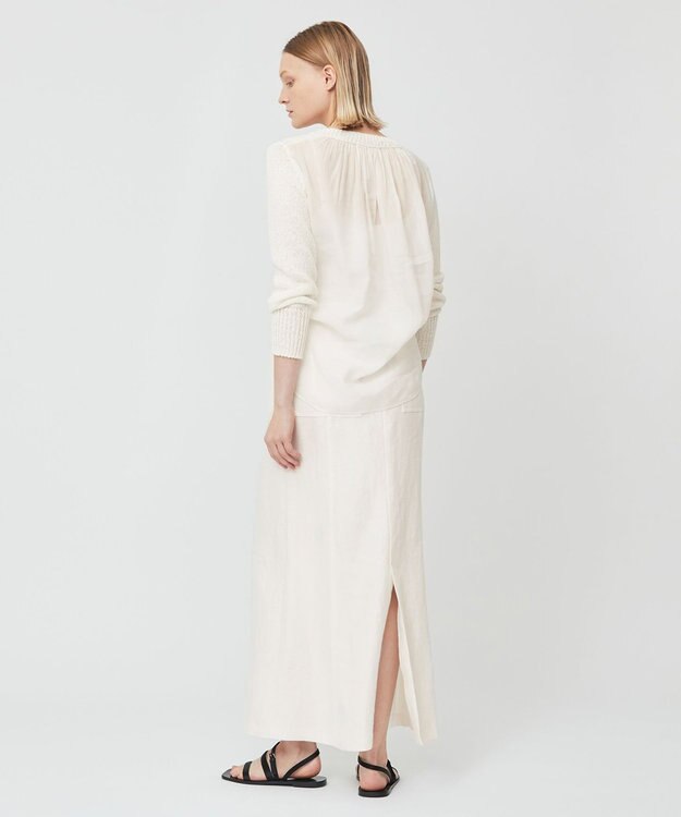 BEIGE， BURDOCK / Iラインスカート White