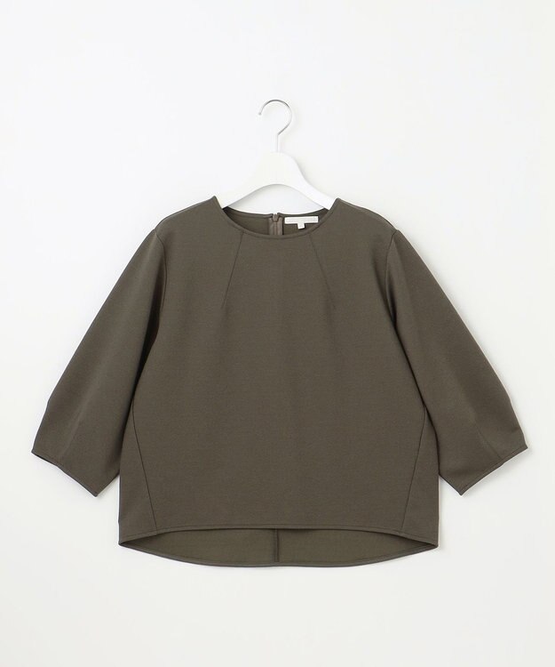 自由区 L 【セットアップ対応・洗える】ブークレダンボール カットソー カーキ