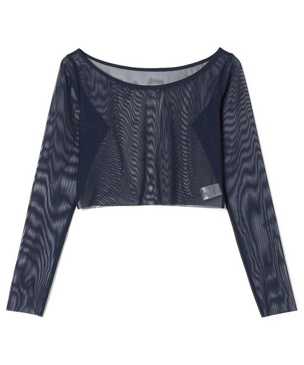 Chacott チュールショートトップ ネイビー