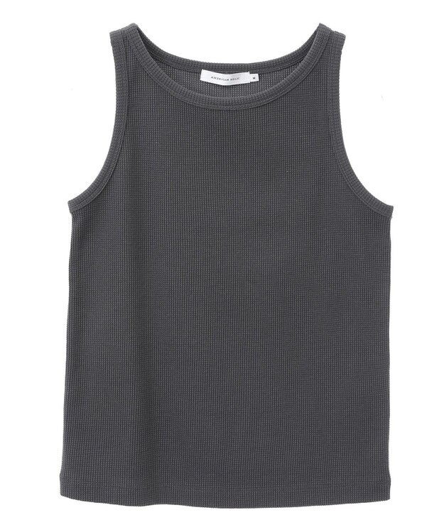AMERICAN HOLIC ワッフルタンクトップ Charcoal Gray