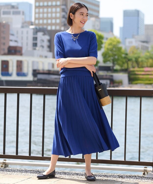 自由区 【VELATTI】Links short チェーン with 淡水パール ネックレス ゴールド系