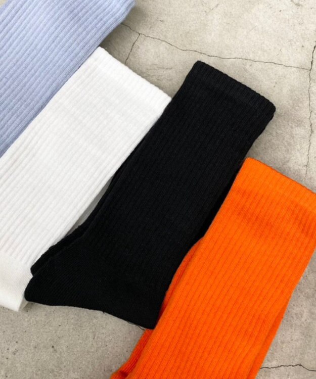 WEGO カラーパイルソックス（R） ブラック