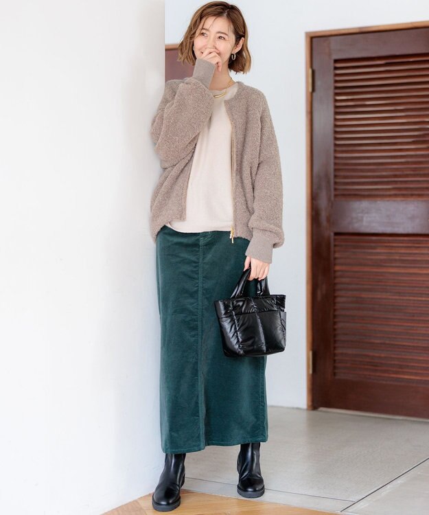 23区 【洗える】ピュアカシミヤ ドルマンスリーブ ニット ベージュ系