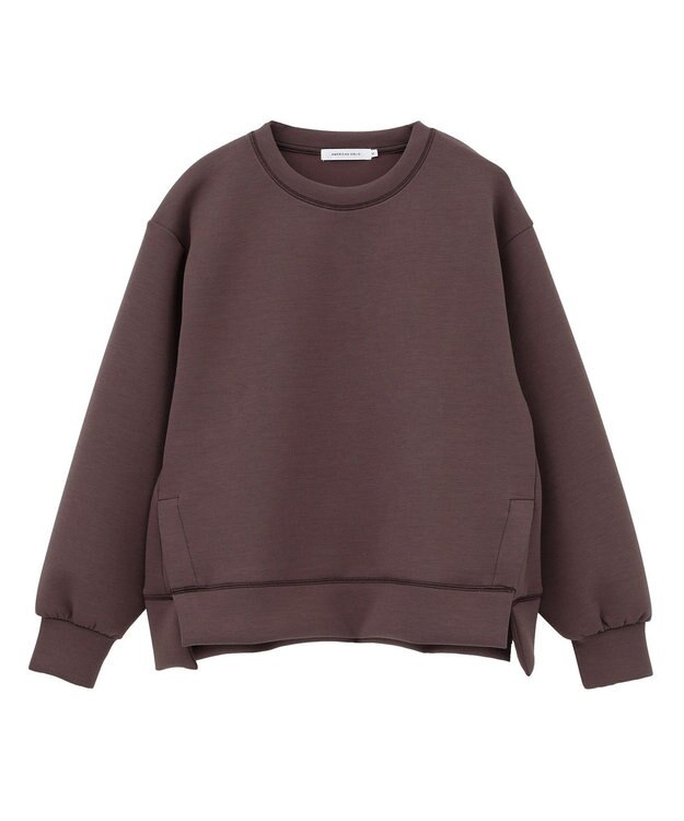 AMERICAN HOLIC サイドスリットダンボールプルオーバー Chocolat
