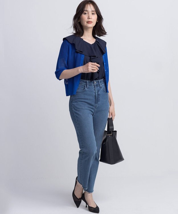 組曲 ミッドデニム パンツ ライトインディゴ系