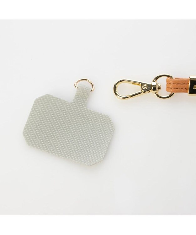 UNBILLION cachecache キルティングポーチ付きスマホストラップセット オレンジ