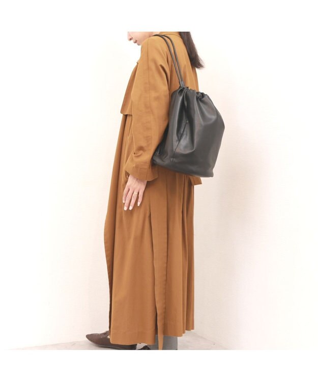 UNBILLION カシュカシュ cachecache / ガーメント合皮ボンサック ブラック