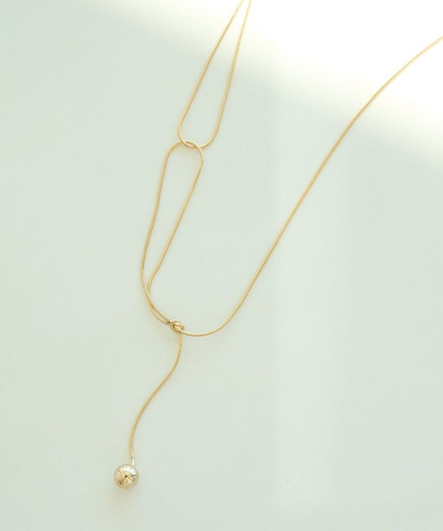 YECCA VECCA アシメデザインワントップネックレス Gold