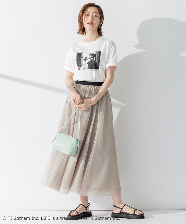 23区 L 【23区/LIFE】PHOTO Tシャツ ホワイト系(Sophie Malgat)