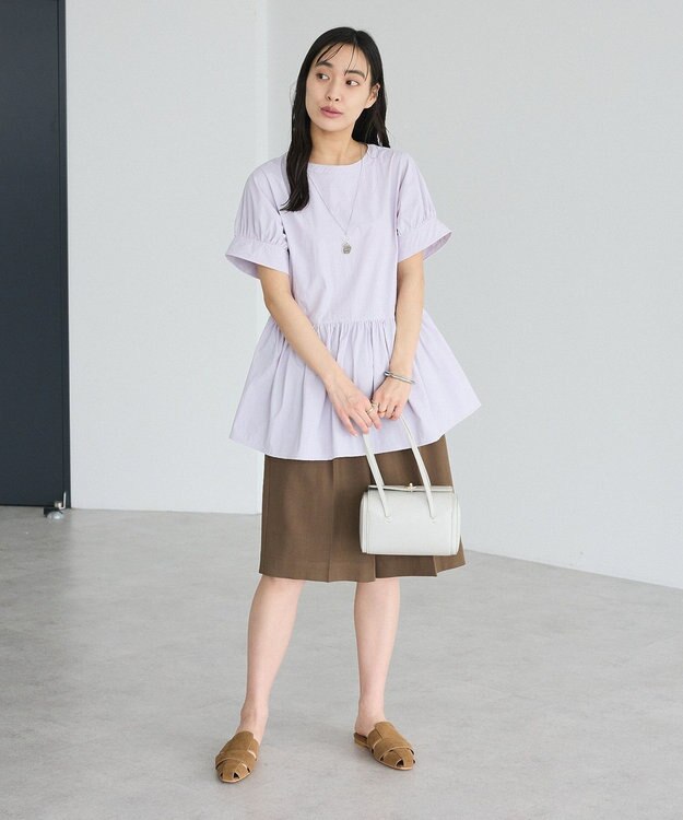 CRAFT STANDARD BOUTIQUE ペプラムチュニック Light Purple