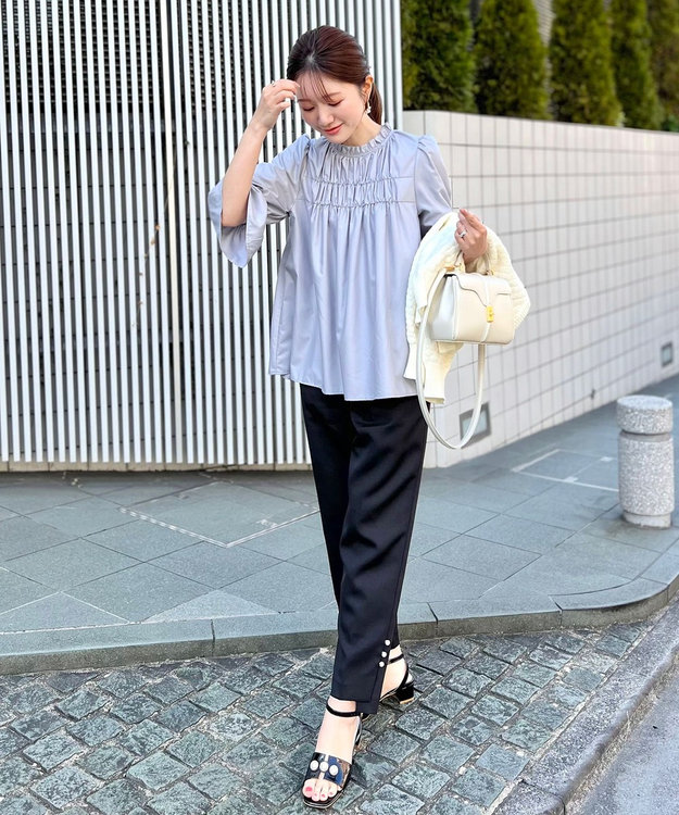 Feroux パールポイント サンダル ブラック系