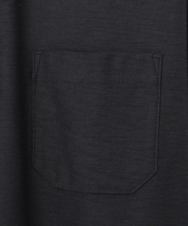 JOSEPH ABBOUD MOUNTAIN 【SPACE／UNISEX】オーガニックコットンスラブプレーティング天竺 ポロシャツ ネイビー系