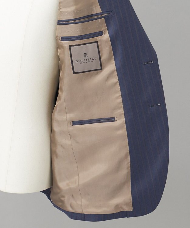 GOTAIRIKU 【DORMEUIL】AMADEUS365 スーツ（ネイビーストライプ） ネイビー系1