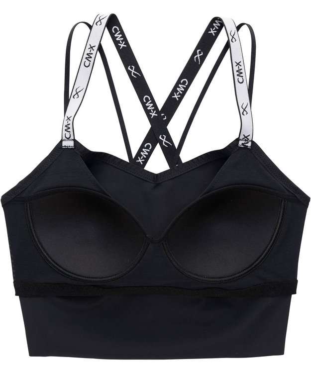 CW-X 【WOMEN】 CW-X スポーツブラ ソフトな着用感 普段使いできるスポブラ 吸汗速乾（本体） ブラレットタイプ 汗消臭（本体） フィットネス トレーニング ヨガ HTY111 /ワコール ブラック