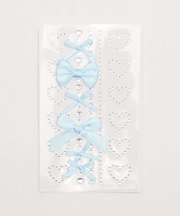 WEGO フェイスデコステッカー サックス