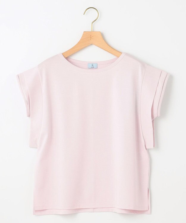 組曲 S ハシゴレースフレンチスリーブ カットソー ピンク系