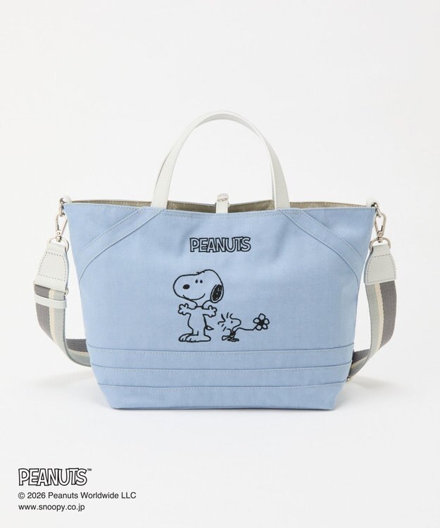 russet 《PEANUTS×russet》リバーシブルトートバッグ(CE-1744) L.Blue