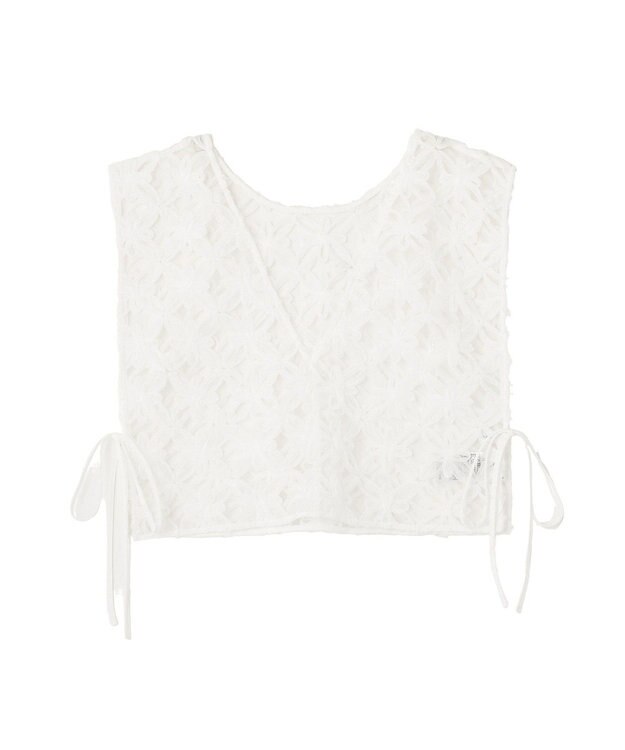 AMERICAN HOLIC 【選べる丈】アートレースベスト Off White
