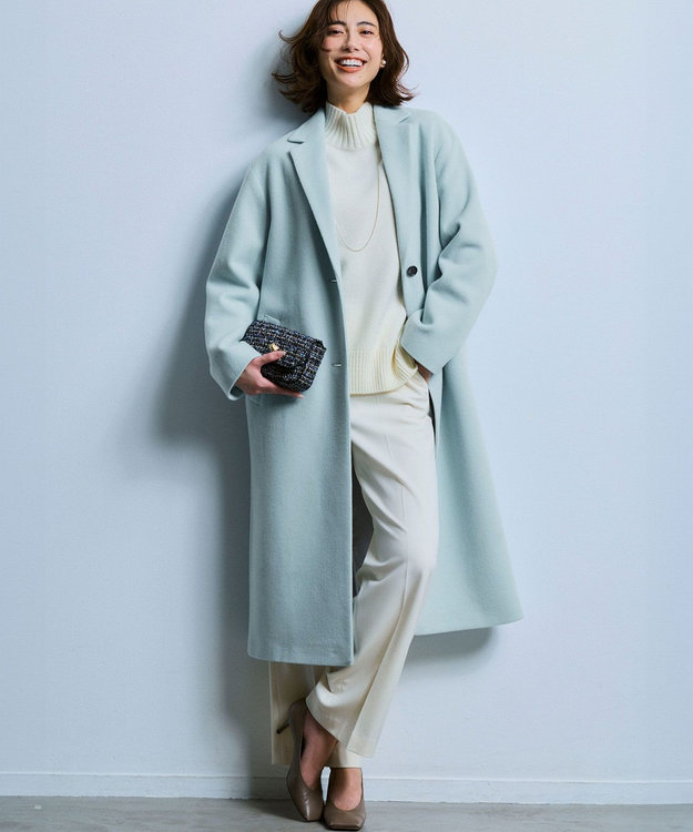 23区 【先行予約】GIOLICA ツイードミニ ショルダーバッグ ネイビーミックス